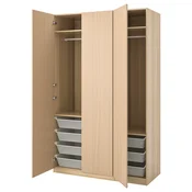 PAX/FORSAND Garderobna omara, imitacija beljenega hrasta/imitacija beljenega hrasta, 150x60x236 cm