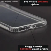 Maska Skin Silikon with pluggy za Samsung A26 5G/ A266B transparent