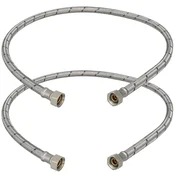 Fleksibilni priključek 3/8” za pipe, fitingi 90 CM, komplet 2 kosov