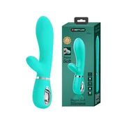 Vibrator Thomas, Silikonski, 20cm, Zeleni