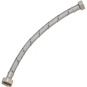shumee Fleksibilen priključek 3/8” 1/2” iz nerjavečega jekla za pipe in armature 30 CM