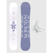 Salomon Lotus+Spell White 2026 Snowboard Set pattern