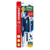 Nalivno pero za levičarje s konico za začetnike A - STABILO EASYbirdy Ergo - modro