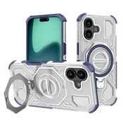 Hibridna maska Carbon Shield Pro za iPhone 17 - blue transparent