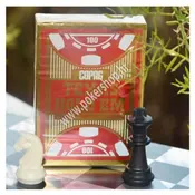 COPAG karte za poker GOLD EDITION 100% plastika jumbo index, crvene