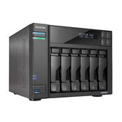 ASUSTOR 6 Bay NAS, Quad-Core 2.0GHz, Dual 2.5GbE Ports, 8GB RAM DDR4, 4x M.2 SSD Slots, 1 x PCIe Gen3 x4 slot, 2x USB, HDMI,, AS6706T AS6706T