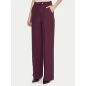 Maryley Hlače iz tkanine 25IB563/43BU Bordo rdeča Regular Fit