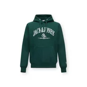 JACK & JONES Majica JORFREDERIKSBERG zelena/bela