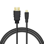 Savio CL-39 HDMI kabel, 1 m, črn