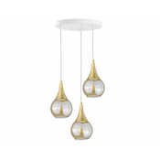 Luster na sajli LACRIMA WHITE 3xE27/60W/230V, precnik 30 cm