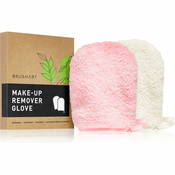 BrushArt Home Salon Make-up remover gloves rukavice za skidanje šminke PINK, CREAM 2 kom