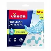 shumee Vileda Pro Clean univerzalna krpa z encimi, 4 kosi, super vpojna