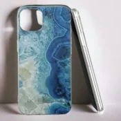 Infostyle Silikonski ovitek Marble 2 za iPhone 14 Modra/TPU silikon