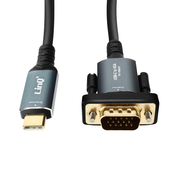 LINQ USB-C v VGA kabel visoke locljivosti 1080p, dolžina 1,8 m - LinQ, (20649895)