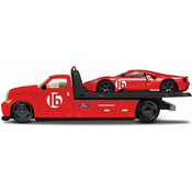 Maisto Flatbed - 2022 Ford GT Heritage Edition, rdeč, s številko 16, 1:64