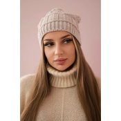 Kesi Cap with fleece Marta K231 light beige