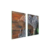 shumee ZAŠČITNA STEKLENA KROŽNIK ZA KUHINJO 65x52 SIVKA