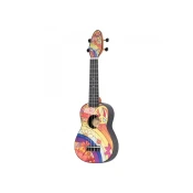 Ukulele KEIKI K2 serija Soprano set za levičarje - Peace 68 K2-68-L