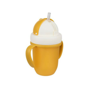 Canpol babies solja sa siliconskom flip-top slamcicom 210ml matte pastels - yellow ( 56/522_yel )