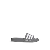 ADIDAS SPORTSWEAR Nizki natikači Adilette siva / bela