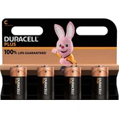 DURACELL Hückmann baterija 1,5v Baby C plus-C K4 (Bli.4), (20638269)