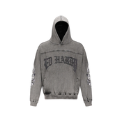 Ed Hardy Majica Eagle Drag Rose siva/črna/črn denim/bela