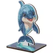 CRYSTAL ART Diamantna slika Ocean: delfin