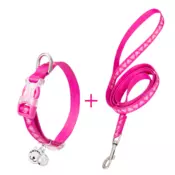 Truelove OVRATNICA + POVODEC za mačke Pink