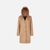 Light Brown Womens Coat Geox Rawelle - Womens