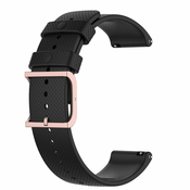 BStrap Silicone Rain pašček za Garmin Venu 2 Plus, black