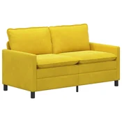 Vidaxl Kavč Rumena 156 x 81 x 87,5 cm Žamet