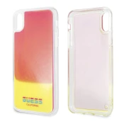 GUESS Maska za telefon Faceplate Liquid za iPhone X/ XS roze žuta