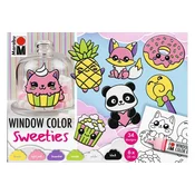 Kreativni set Marabu Window Color Sweeties - 6 × 25 ml