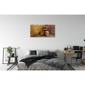 tulup.si Slika na akrilnem steklu Kitara klobuk stol 100x50 cm 4 obešalnika