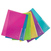 Mapa pvc l leitz wow 220x310mm mix barve 200mic 1/6 4050099