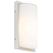 LCD Zunanja stenska svetilka 040 s senzorjem, bela - Sodobni - aluminij, opal - Kovina