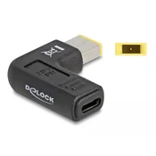 Delock adapter za kabel za punjenje prijenosnog računala, USB Type-C (ženski) – Lenovo 11,0 x 4,5 mm (muški), pod kutom od 90°