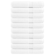 Premium brisače za savno 10 kosov bela 80x200 cm 600 gsm bombaž