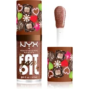 NYX Professional Makeup Fat Oil Gem Xmas olje za ustnice odtenek Cacao Gem 4.8 ml