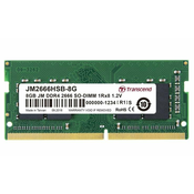 Transcend Memory 8GB (JetRam) SODIMM DDR4 2666 1Rx8 CL19