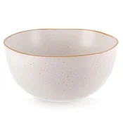 shumee Velika bež keramična skleda za juho, solate, prigrizke, testenine 18 cm 1,2 l