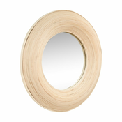 Stensko ogledalo z bambusovim okvirjem o 60 cm Blush – Hübsch