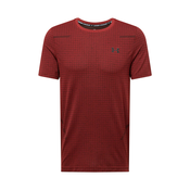 UNDER ARMOUR Funkcionalna majica Grid  temno oranžna / črna