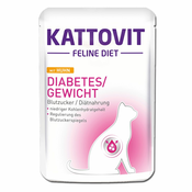 Hrana v vrečki Kattovit Diabetes piščanec 85 g