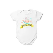 Bodi za bebe Bakina duša cs3938, Beli