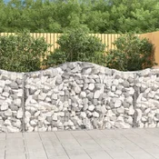 Lučne gabionske košare 5 kom 200x50x100/120cm pocinčano željezo