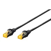 DIGITUS Digitus DK-1644-A-200/G RJ45 omrežni kabel CAT6a S/FTP 20 m zelena ognjevaren, brez halogena, prilagodljiv, zaščita iz folije, pletena zaščita, zaščit, (20416792)