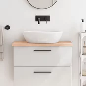 Kupaonska radna ploca 80x30x(2-4) cm netretirano masivno drvo