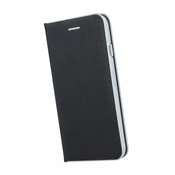 Havana Premium preklopna torbica Samsung Galaxy A41 A415 - črna s srebrnim robom