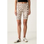Kratke hlače adidas x Farm Rio Bike Shorts Ecru Tint/ Shadow Brown/ Multicolor S